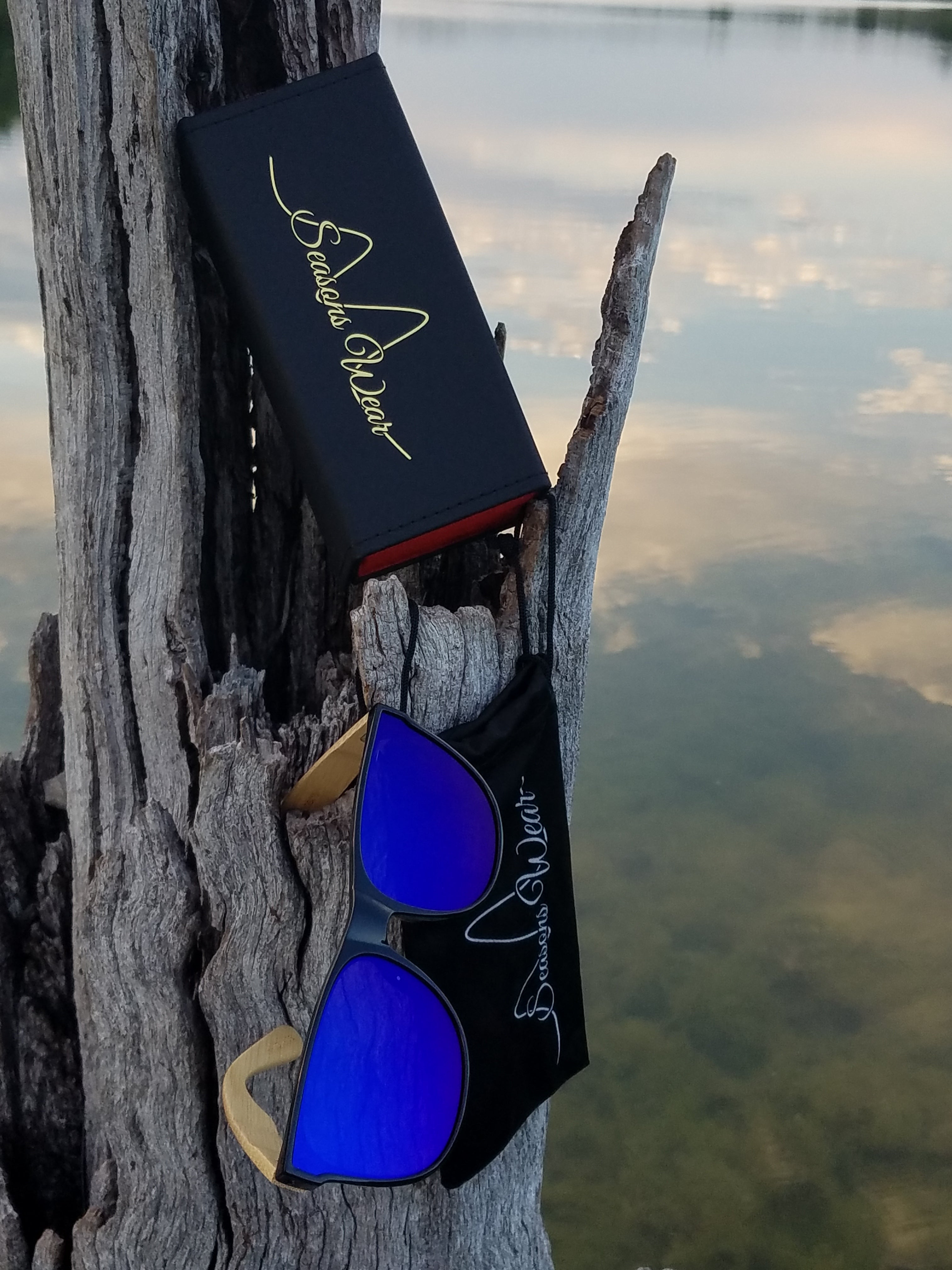 Seasons Wear (Blue Lens) Bamboo Sunglasses – Seasons wear