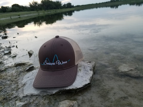 Brown/Kahki Hat with logo