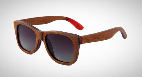 polarized multi colored wood Sunglasses